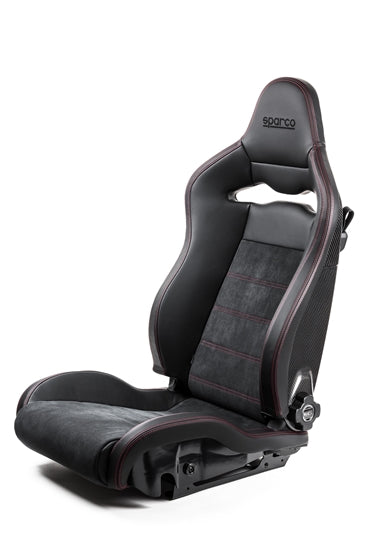Sparco Seat SPX Special Edition Black/Red w/ Matte Carbon Shell - Right
