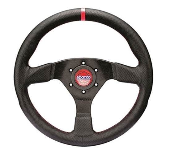 Sparco Steering Wheel R383 Leather Black/Black
