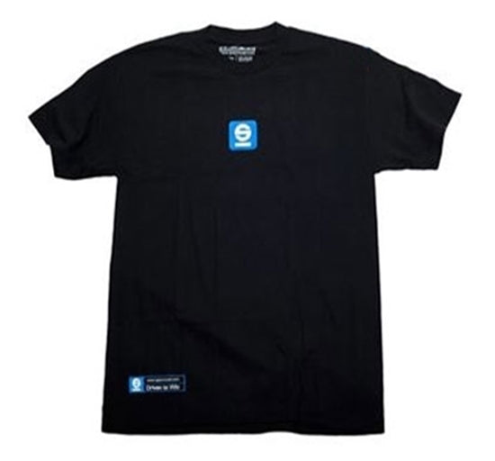 Sparco T-Shirt Tach Tri Black SMALL