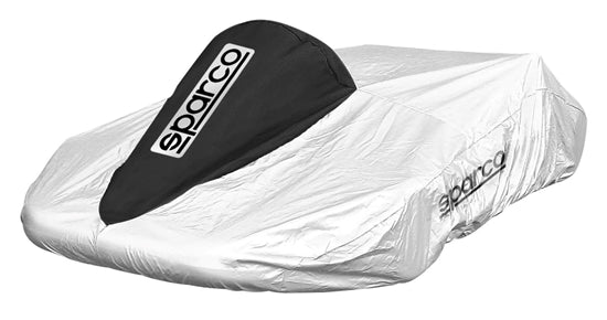 Sparco Kart Cover Silver/Blue