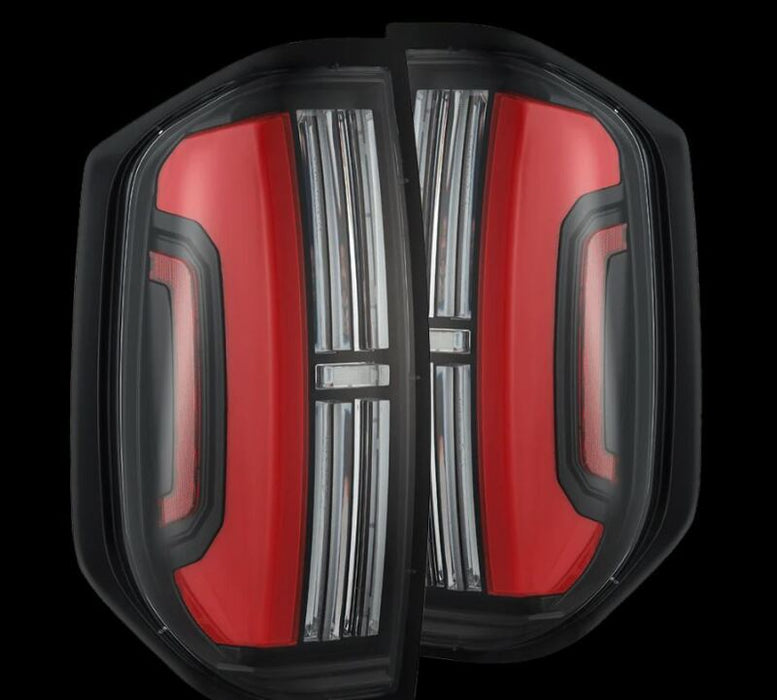AlphaRex 14-21 Toyota Tundra Nova-Series LED Tail Lights - Black Red