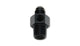 Vibrant -8AN Male to 1/4in NPT Male Union Adapter Fitting w/ 1/8in NPT Port