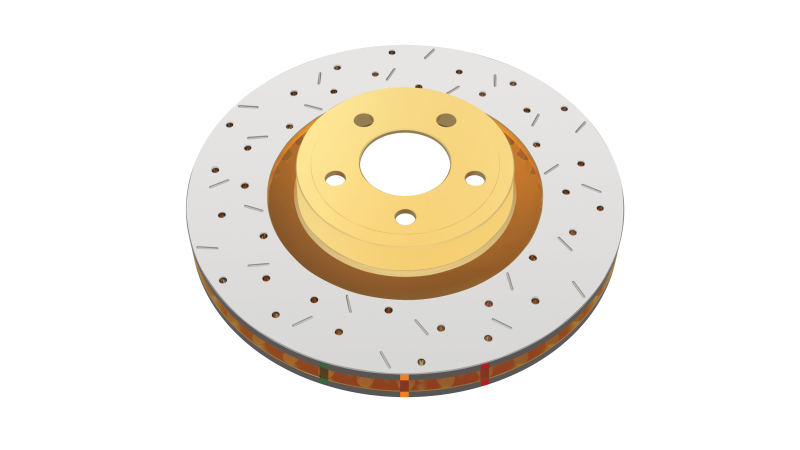 DBA 88-92 Cherokee 4wd/90-92 Comanche 4wd/90-99 Wrangler Front Drilled & Slotted 4000 Series Rotor