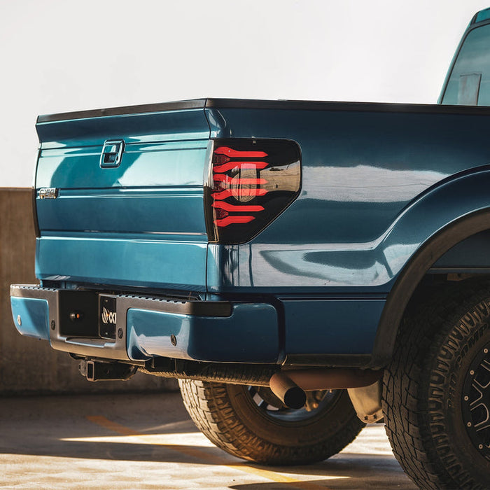 AlphaRex 09-14 Ford F150 LUXX LED Taillights - AlphaBlack Housing