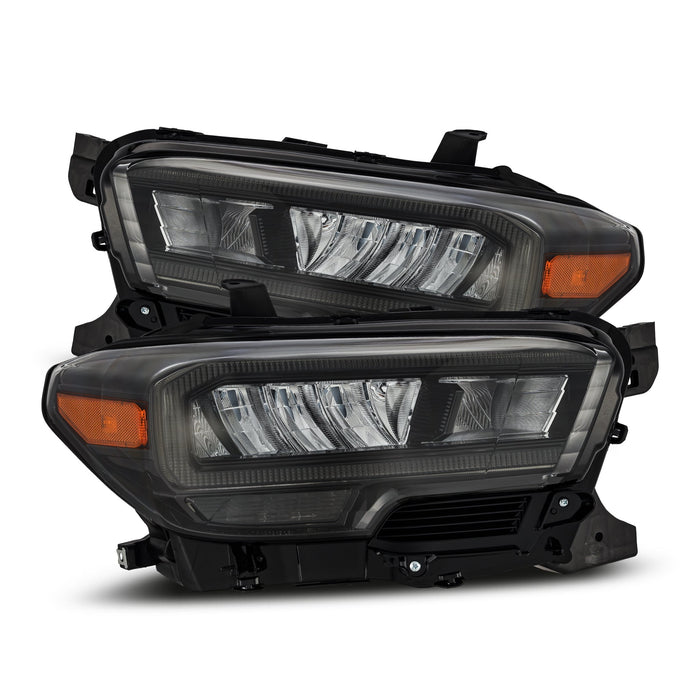AlphaRex 16-23 Toyota Tacoma (Require Harness for SR/SR5) LUXX-Series LED Crystal Headlights Black