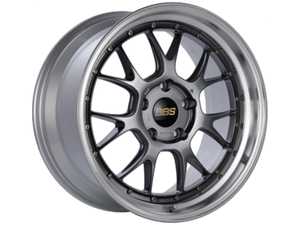 BBS LM-R 20x9.5 5x120 ET23 Gloss Black/Gold Center / Diamond Cut Lip Wheel -82mm PFS/Clip Required