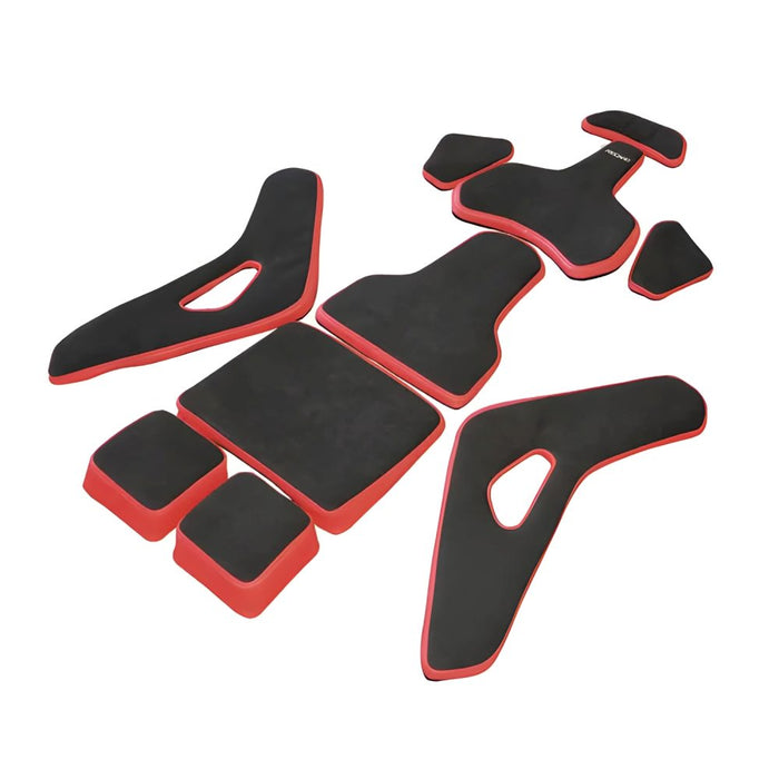 Recaro Podium Pad Kit Large / Right Seat - Alcantara Blk / Leather Red
