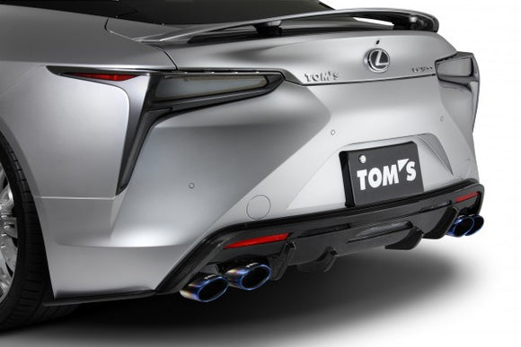 TOM'S Racing - Carbon Rear Bumper Diffuser + Rear-Side Fin Kit for 2018+ Lexus LC500, 2021+ LC500 Convertible