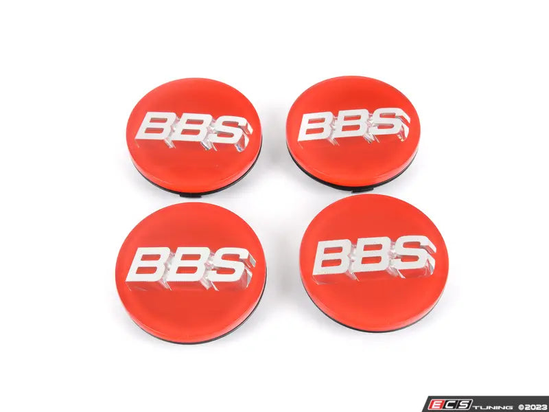 BBS Center Cap 70mm Red/Silver - 3D Floating (Cast Wheels Only)