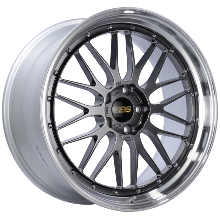 BBS LM 21x10 5x120 ET38 Diamond Black Center Diamond Cut Lip Wheel -82mm PFS/Clip Required