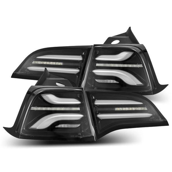 AlphaRex 20-24 Toyota Supra LUXX-Series FT-1 Style LED Tail Lights Black