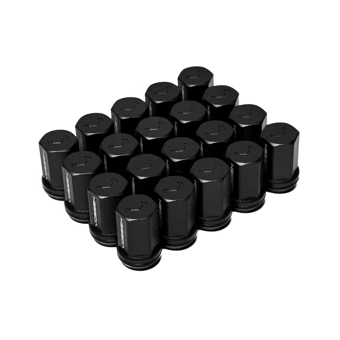 Vossen 45mm Lug Nut - 14x1.5 - 19mm Hex - Cone Seat - Black (Set of 24)