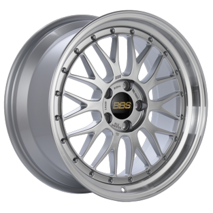 BBS LM 18x9 5x114.3 ET42 PFS Diamond Black Center Diamond-Cut Rim Wheel - PFS/Clip Req