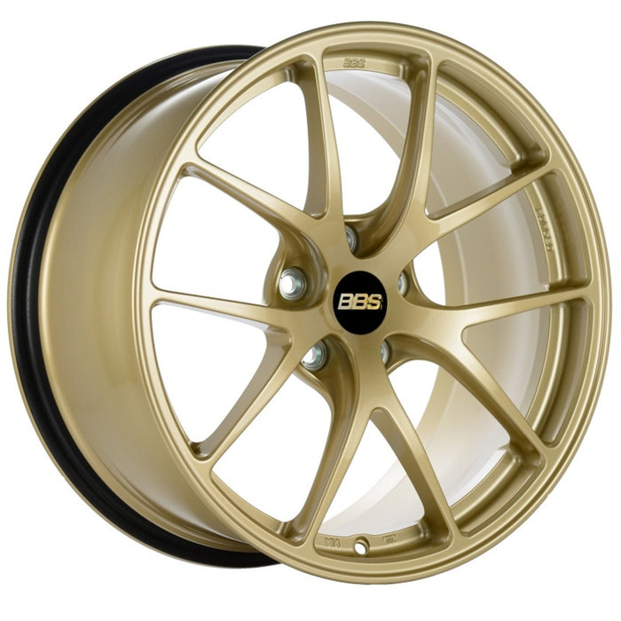 BBS RI-D 20x9.5 5x112 ET10 82mm Diamond Gold Wheel 82mm PFS Ring/Clip Required