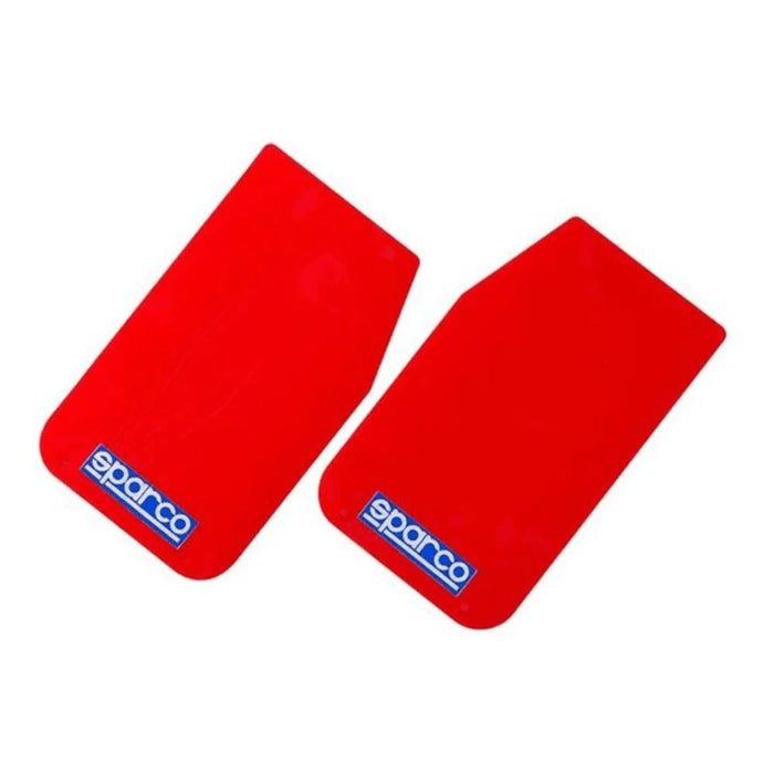 Sparco Mud Flap Pair Red
