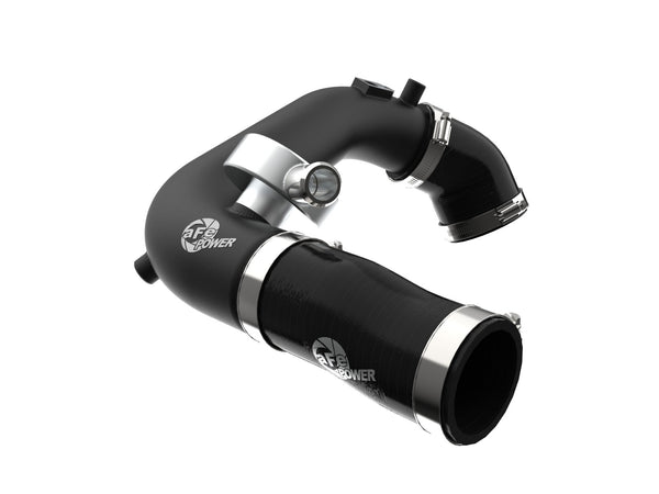 aFe 2024+ Jeep Wrangler JL L4-2.0L (t) BladeRunner 2-1/2in Aluminum Hot Charge Pipe - Black