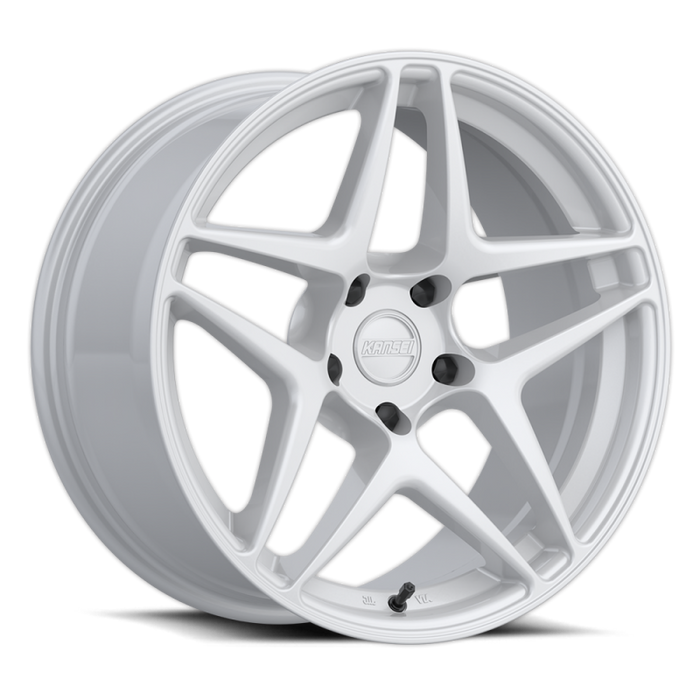 Kansei K15W Astro 19x8.5in / 5x112 BP / 35mm Offset / 66.6mm Bore - Gloss White Wheel