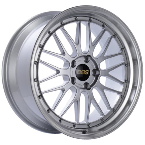 BBS LM 19x10 5x114.3 ET22 PFS Diamond Silver Center Diamond-Cut Rim Wheel - PFS/Clip Req