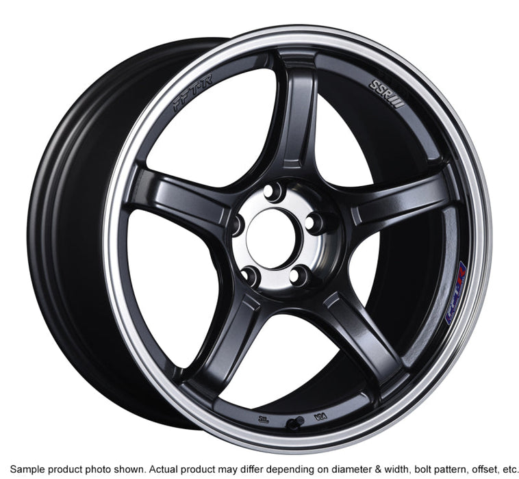 SSR GTX03 16x6.5 4x100 48mm Offset Black Graphite Wheel