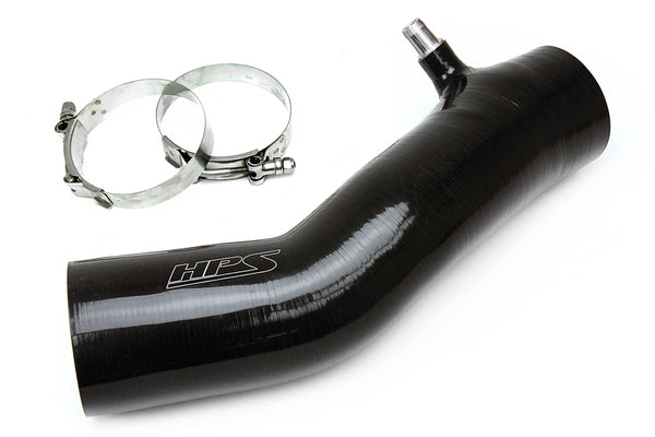 HPS Silicone Air Intake Hose - 2016-2023 Toyota Tacoma 3.5L V6 (Exclude TRD airbox) - Black (57-1600-BLK)