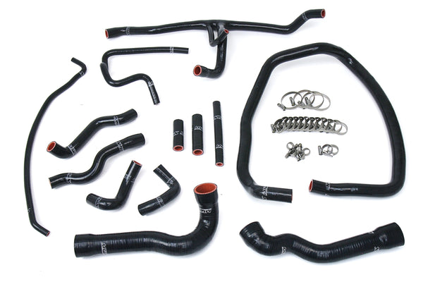 HPS Silicone Radiator and Heater Hoses - 1996-1999 BMW E36 M3 M3 Left Hand Drive - Black (57-1674-BLK)
