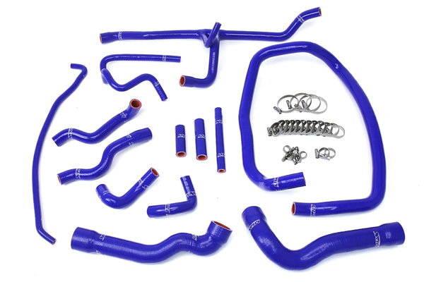 HPS Silicone Radiator and Heater Hoses - 1996-1999 BMW E36 M3 M3 Left Hand Drive - Blue (57-1674-BLUE)