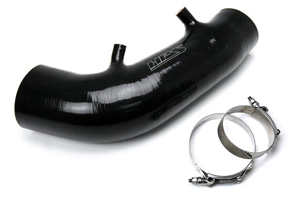 HPS Silicone Air Intake Hose - 2006-2009 Honda S2000 AP2 2.2L F22 drive-by-wire - Black (57-3004-BLK)