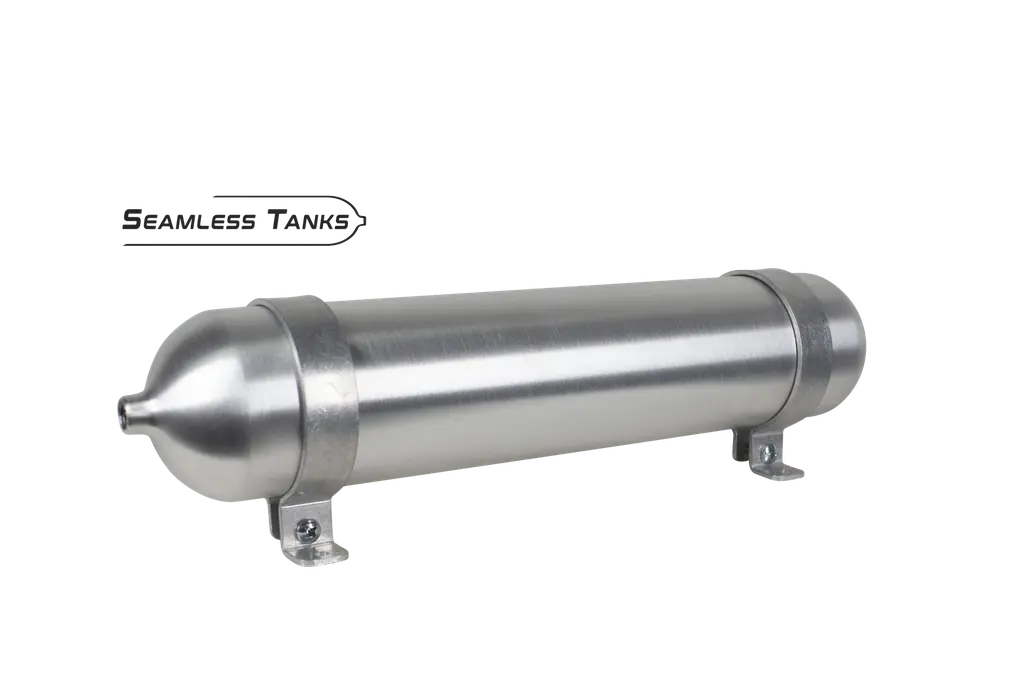 Seamless Tanks 3.5" x 18" Long .58 Gal (2) 1/4 NPT Ports