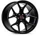 Vossen VFX-01 20x9 - 5x127 - ET18 - Deep - 71.5 - Gloss Black Wheel