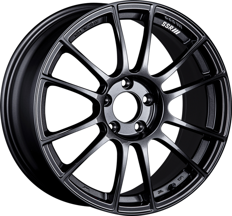 SSR GTX04 17x9 5x100 38mm Offset Dark Gunmetal Wheel