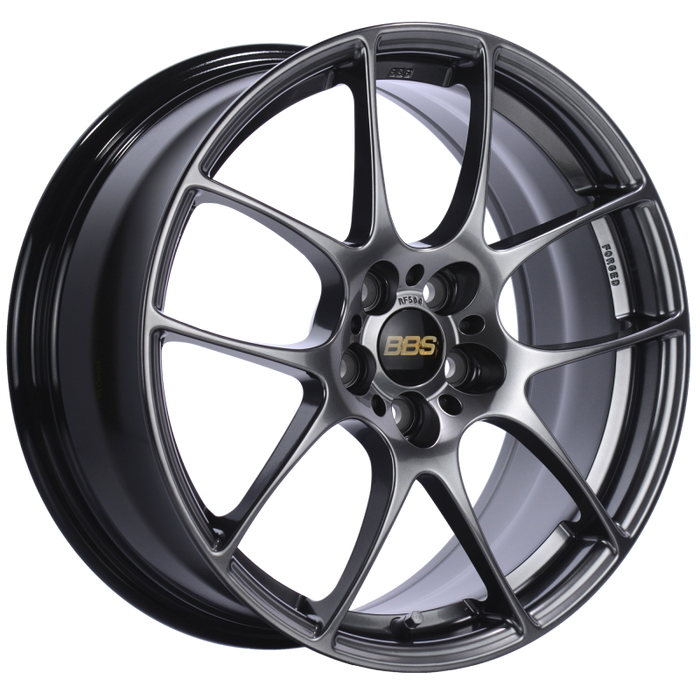 BBS RF 17x7.5 5x100 ET48 Diamond Black Wheel -70mm PFS/Clip Required