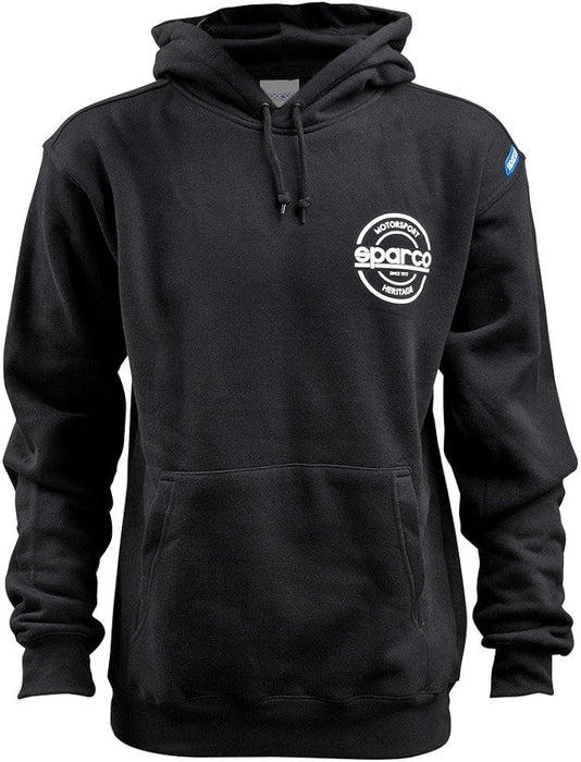 Sparco Sweatshirt Hooded S-Seal Blk Lrg
