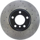 StopTech 12-15 BMW 335i Drilled Left Front Rotor