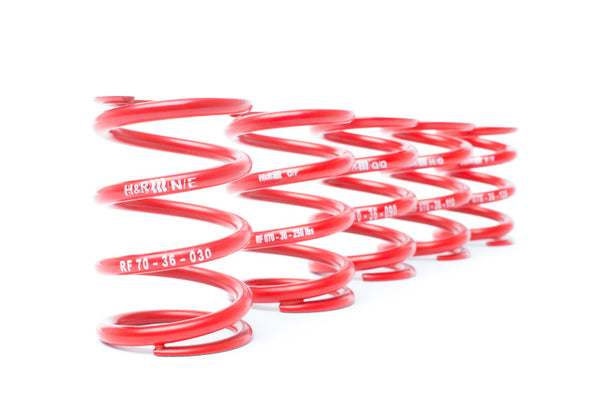 H&R 36mm ID Single Race Spring - 3.74in Length - 372lbs/in Spring Rate - 834lbs Block Load