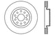 StopTech Drilled Sport Brake Rotor