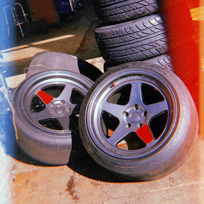 Kansei KNP Red Spoke Stickers (Pack of 4)