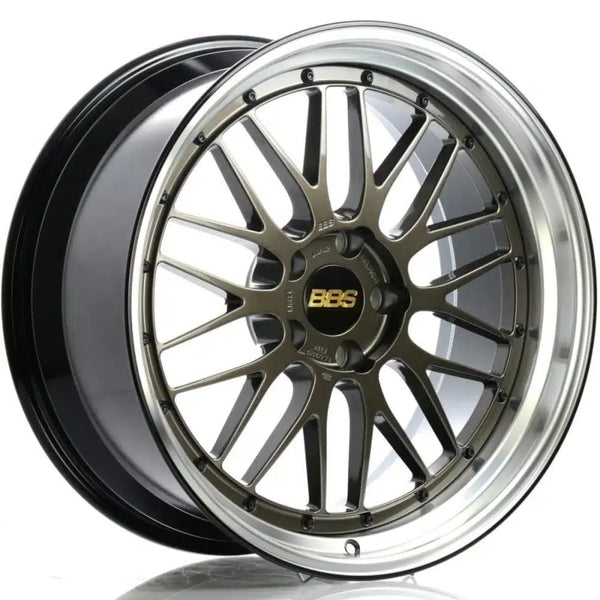 BBS LM 18x10 5x114.3 ET20 PFS Selenite Bronze Center / Diamond Cut Lip Wheel - 82mm PFS/Clip Req