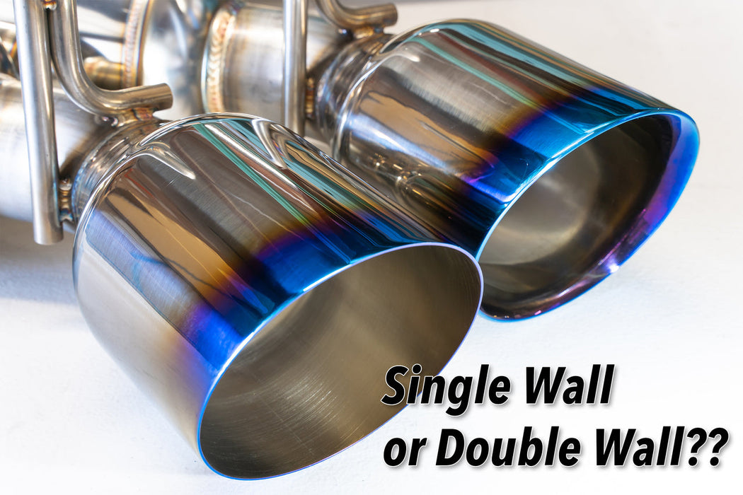 Remark 22+ Lexus IS500 Burnt SS Double Wall Tips (Muffler Version)