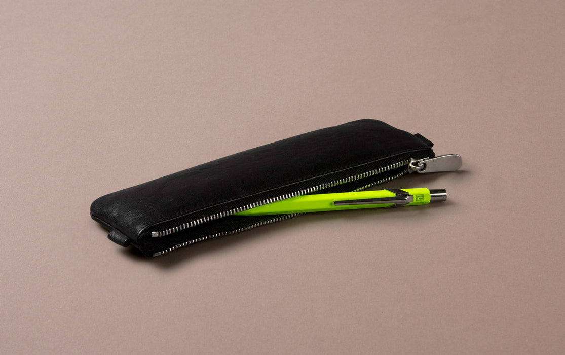 Akrapovic Leather Pencil Case - Black