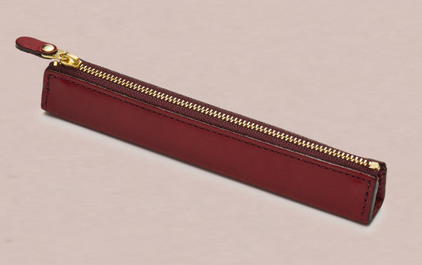 Akrapovic Leather Pencil Case - Red