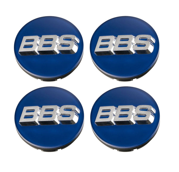 BBS Center Cap 70mm Blue/Silver - 3D Floating (Cast Wheels Only)