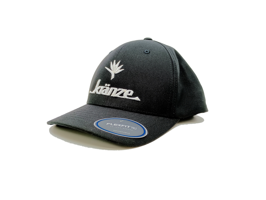 Kranze Snapback Cap - Curved Bill- White Logo