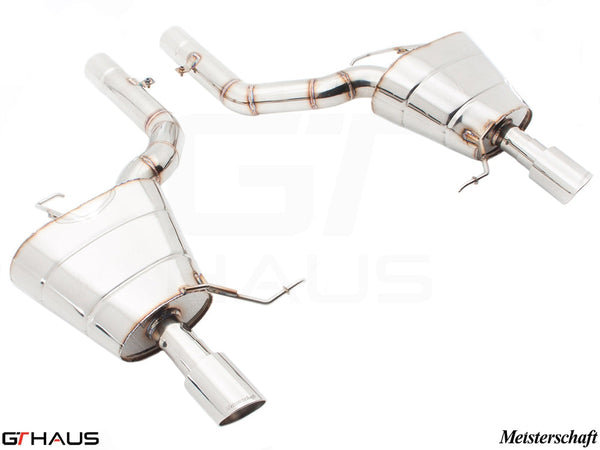 Premium performance exhaust system for BMW F06 640i Gran Coupe, featuring stainless steel construction and enhanced sound.
