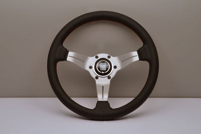 Nardi Sport Rally (Deep Corn) 330mm Silver Spoke Black Suede