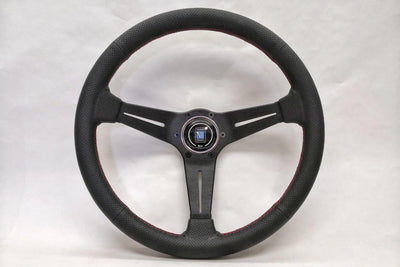 Nardi Sport Rally (Deep Corn) 350mm Black Spoke Perforated Leather