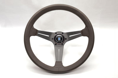 Nardi Deep Corn Revolution 350mm Silver Spoke Brown Leather