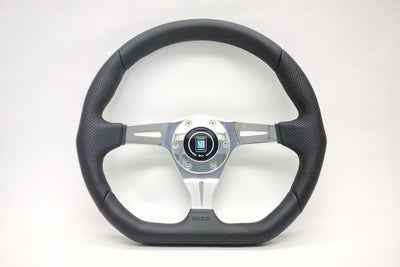 Nardi Kallista 350mm Silver Spoke Perforated Leather
