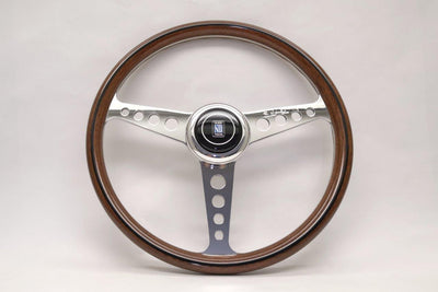 Nardi Classic Anni 60 Wood (Round Holes) 360mm Polished Spoke Mahogany