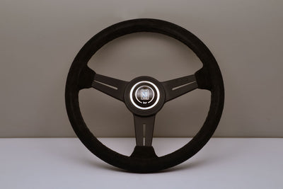 Nardi Classic 340mm Black Spoke Black Suede