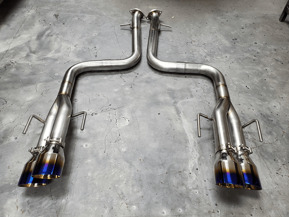 PPE Lexus GSF Muffler Delete - polished round tips